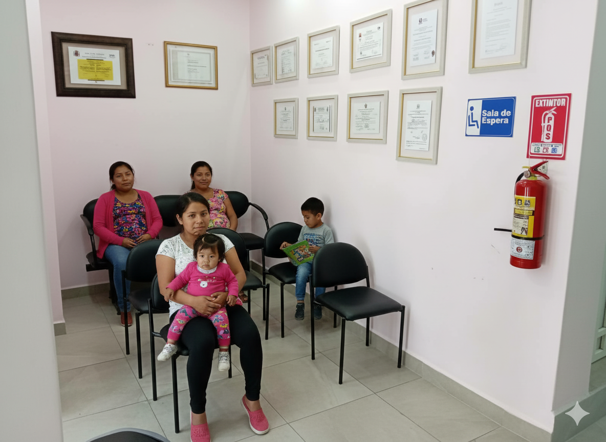 Sala de Espera Clínica Ginecofertil Guayaquil